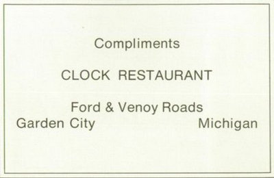 Clock Restaurant - 1969 Yearbook (newer photo)